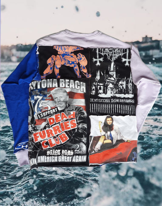 '𝘏𝘰𝘵 𝘒𝘯𝘰𝘵' Patchwork Sweater