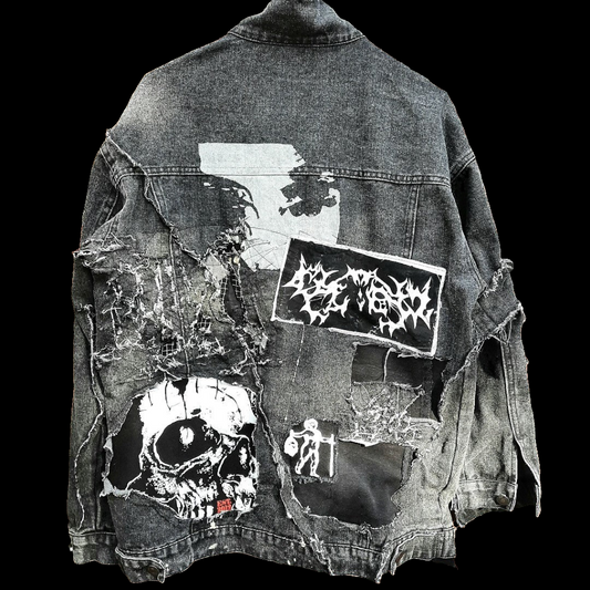 '𝘛𝘰𝘸𝘦𝘳 𝘝1' Deconstructed Denim Jacket