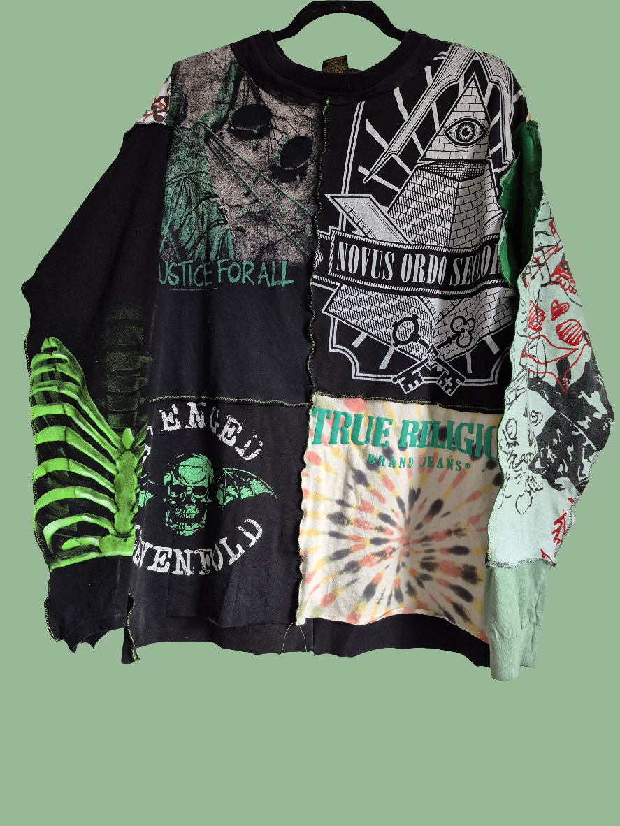 '𝘚𝘪𝘤𝘬𝘰 𝘗𝘩𝘢𝘯𝘵𝘰𝘮' Patchwork Shirt