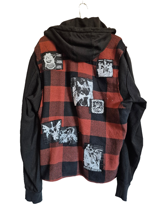 '𝘍𝘢𝘥𝘦𝘥 𝘊𝘶𝘳𝘷𝘦' Hooded Flannel