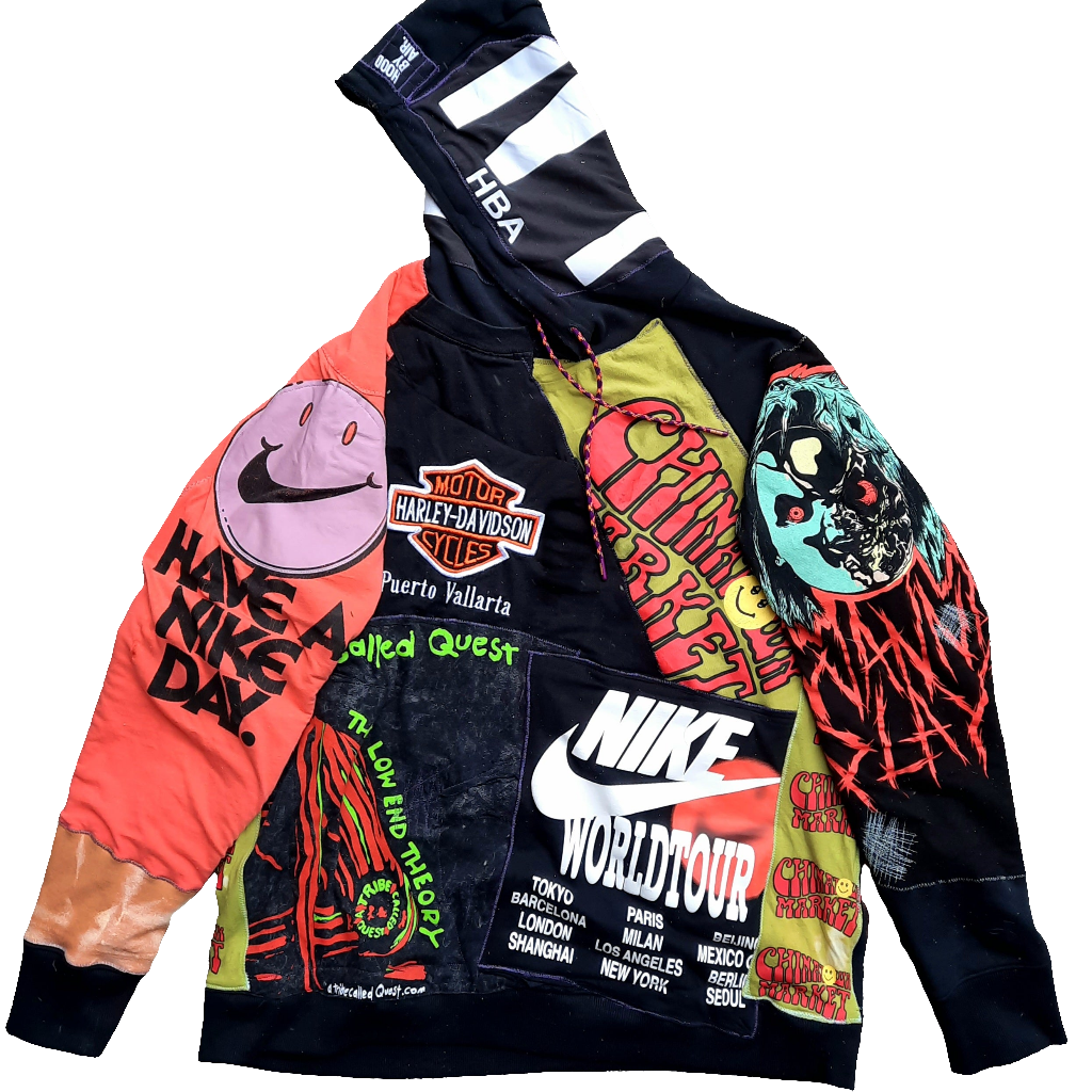 '๐๐ฐ๐ฏ๐จ๐ญ๐ฐ๐ฎ๐ฆ๐ณ๐ข๐ต๐ฆ' Reconstructed Hoodie