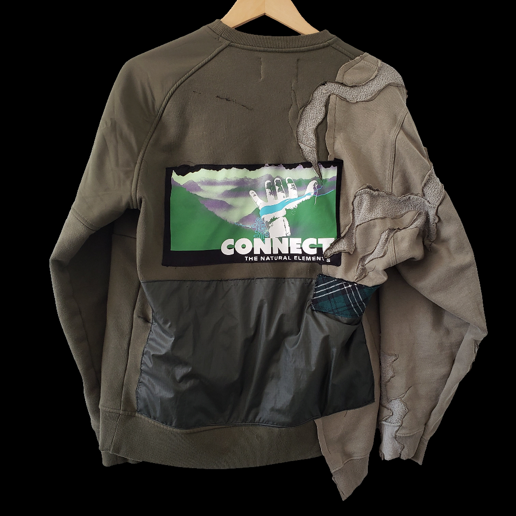 '๐๐ฐ๐ณ๐ฆ๐ด๐ต ๐๐ข๐ฎ๐ฑ' Reconstructed Crewneck Sweater