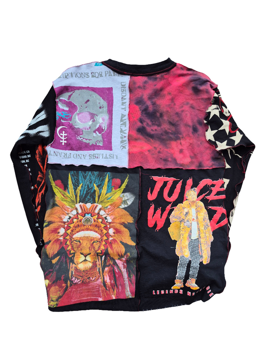 '𝘙𝘦𝘥𝘥𝘥' Patchwork Long Sleeve Shirt