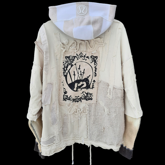 '𝘌𝘶𝘤𝘭𝘪𝘥𝘦𝘢𝘯' Crewneck Sweater with Layered Sleeves