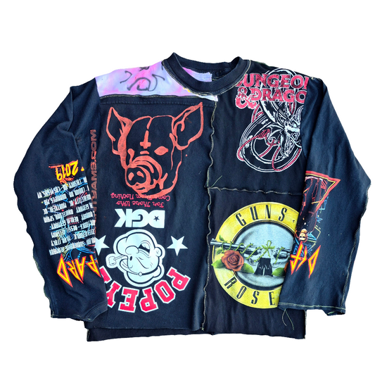 '𝘔𝘦𝘢𝘵 𝘏𝘦𝘢𝘥' Patchwork Shirt