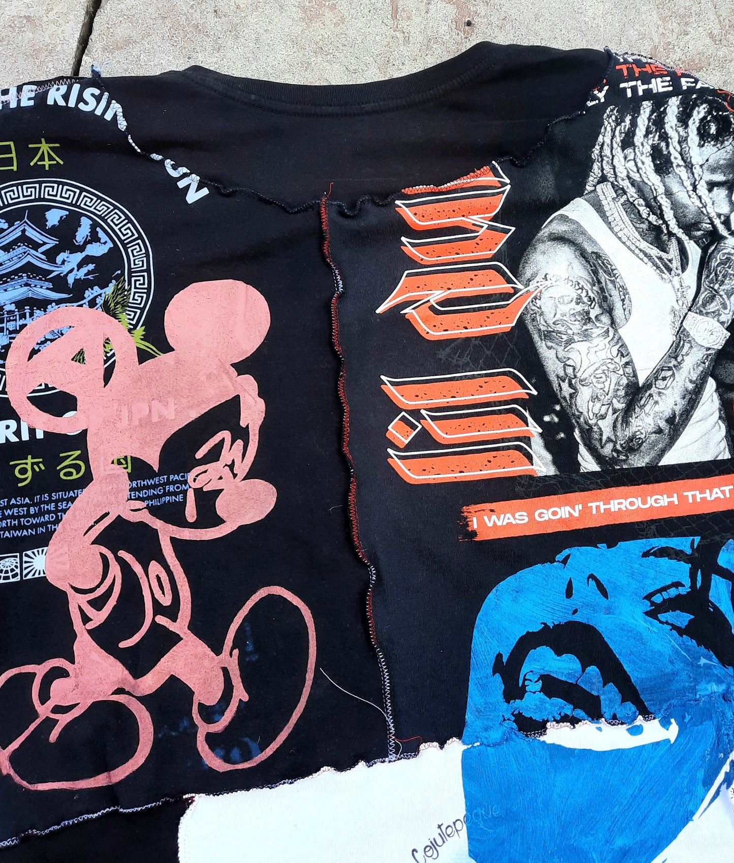 'ππ¦π―π¦π³π’π΅πͺπ°π―π΄' Long Sleeve Patchwork Shirt