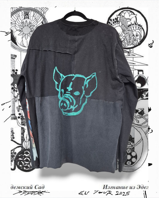 '𝘚𝘸𝘪𝘴𝘱' Patchwork Long Sleeve Shirt