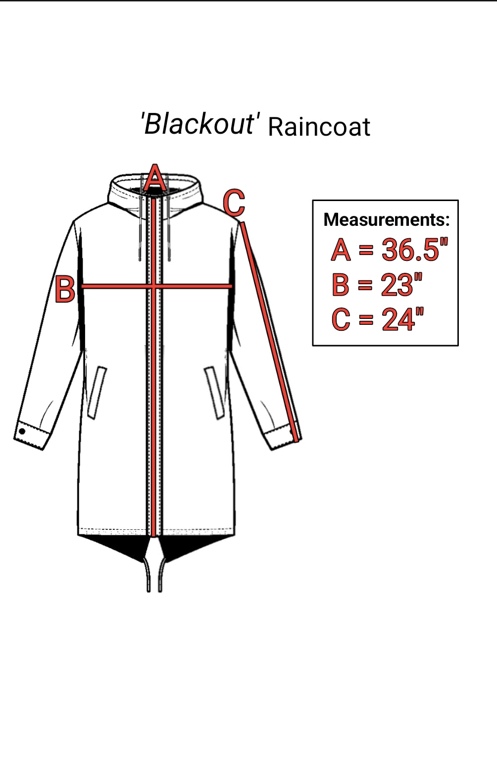 'πππ’π€π¬π°πΆπ΅' Fishtail Raincoat