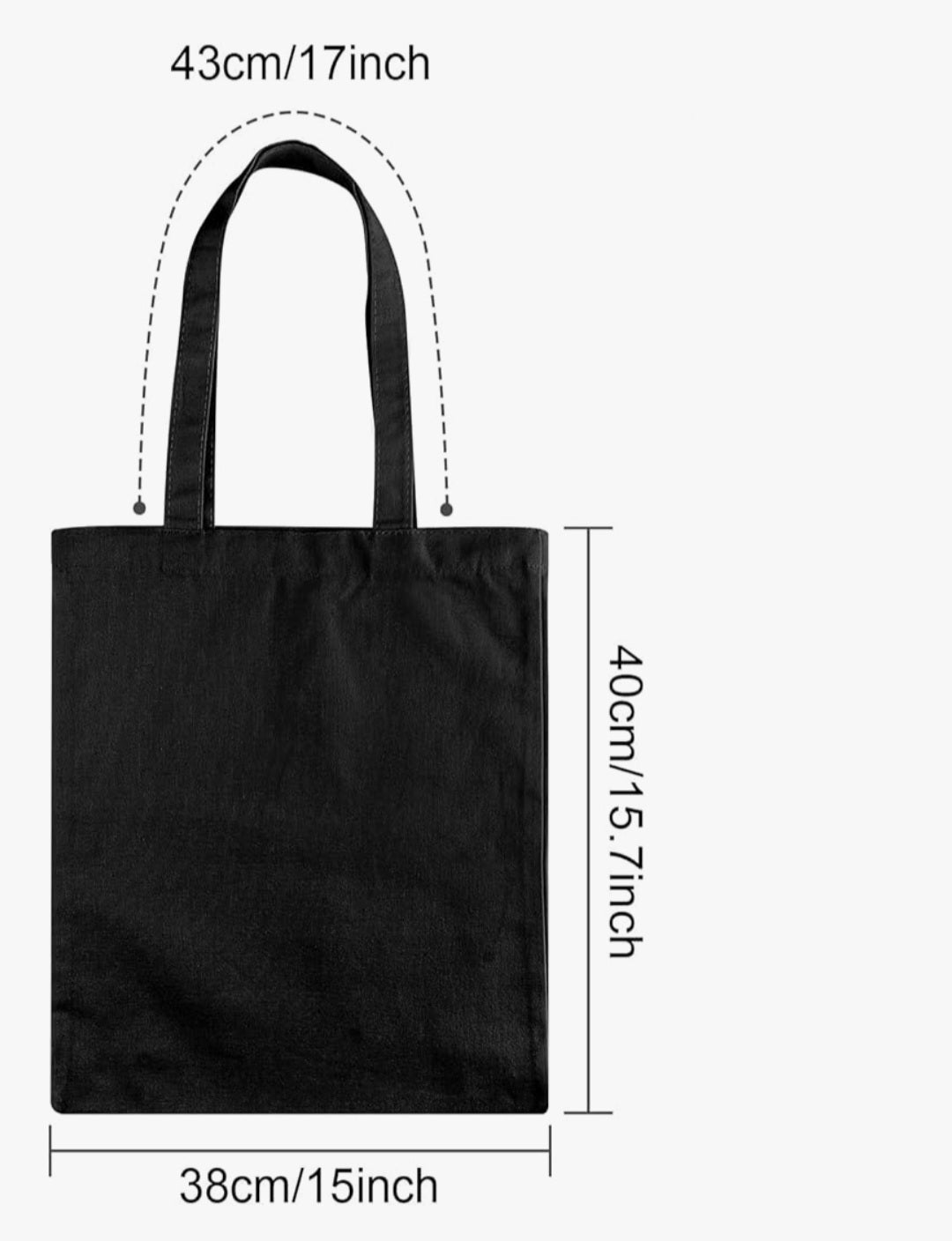 Black Canvas Tote Bags