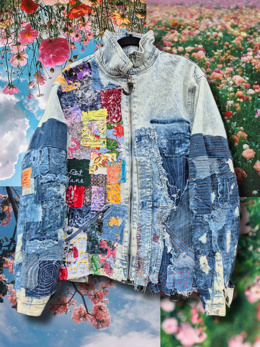 '𝘎𝘰𝘯𝘦 𝘣𝘶𝘵 𝘕𝘰𝘵 𝘍𝘰𝘳𝘨𝘰𝘵𝘵𝘦𝘯' Denim Jacket