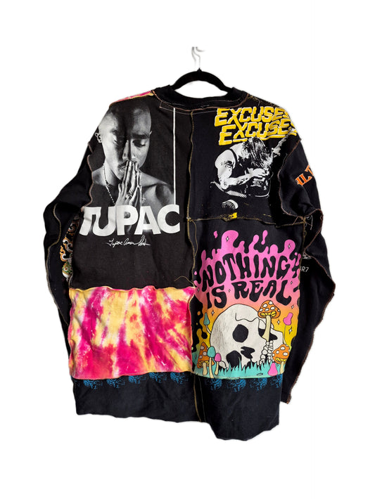 '𝘋𝘦𝘷𝘪𝘭'𝘴 𝘞𝘰𝘳𝘬𝘴𝘩𝘰𝘱' Patchwork Shirt