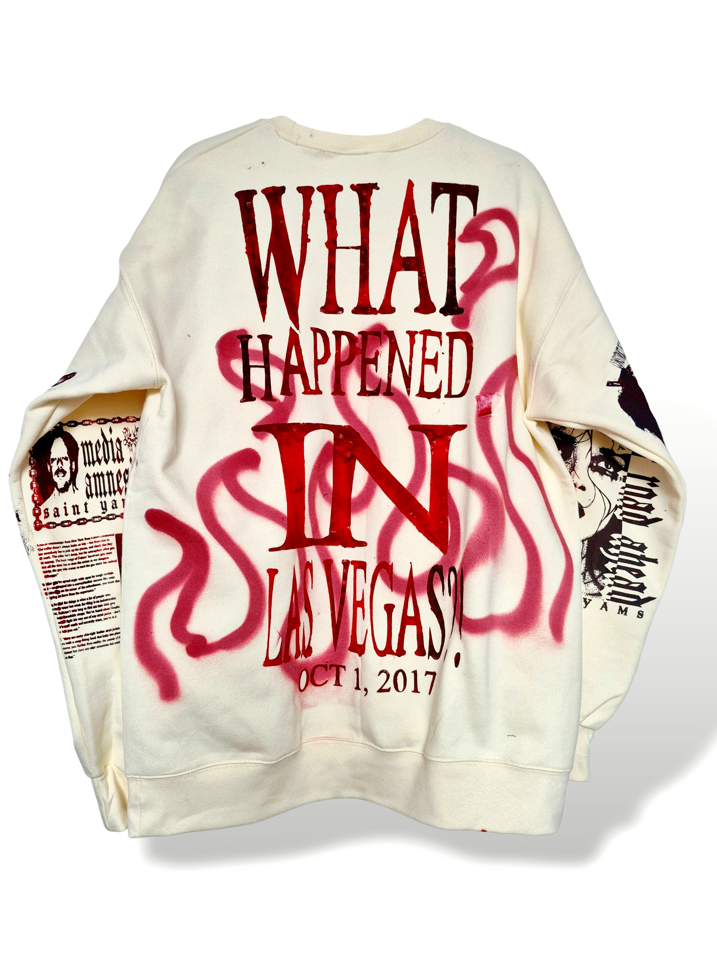 '𝘞𝘩𝘢𝘵 𝘏𝘢𝘱𝘱𝘦𝘯𝘦𝘥 𝘪𝘯 𝘝𝘦𝘨𝘢𝘴?' Crewmeck Sweater