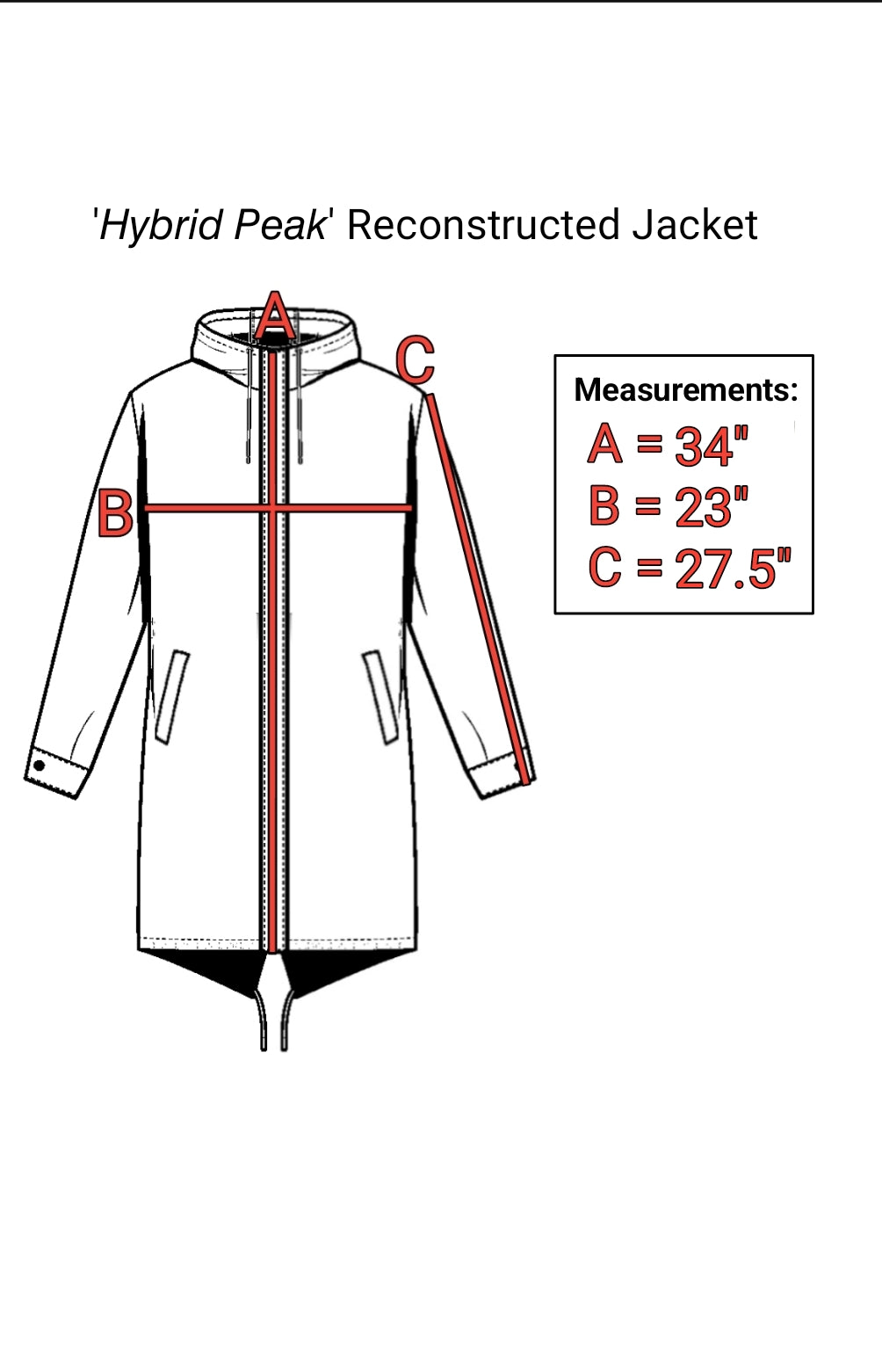 '𝘏𝘺𝘣𝘳𝘪𝘥 𝘗𝘦𝘢𝘬' Reconstructed Fishtail Jacket