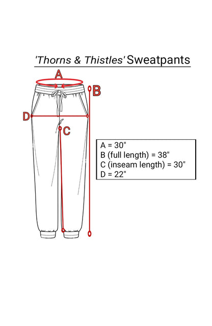 '𝘛𝘩𝘰𝘳𝘯𝘴 & 𝘛𝘩𝘪𝘴𝘵𝘭𝘦𝘴' 𝘾𝙝𝙖𝙢𝙥𝙞𝙤𝙣 Sweatpants