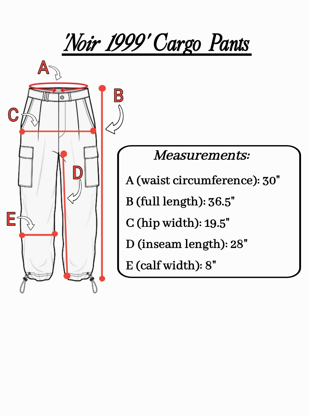 '𝘕𝘰𝘪𝘳 1999' Cargo Pants