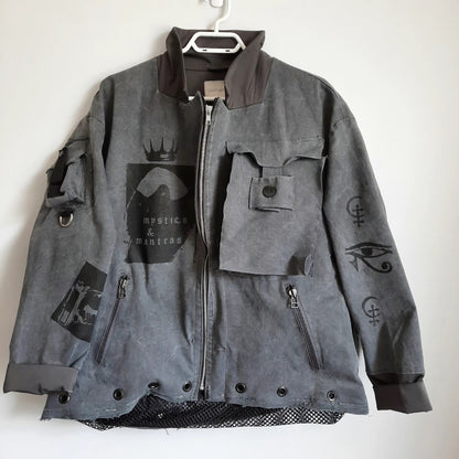 '𝘋𝘺𝘴𝘵𝘰𝘱𝘪𝘢𝘯 𝘈𝘷𝘦' Trucker Jacket with Optional Mesh Extension