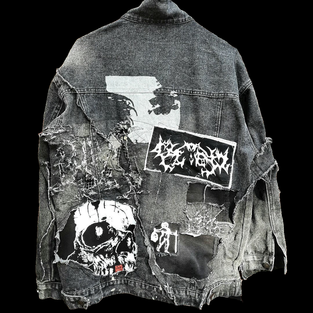 '𝘛𝘰𝘸𝘦𝘳 𝘝1' Deconstructed Grey Denim Jacket (1/1)