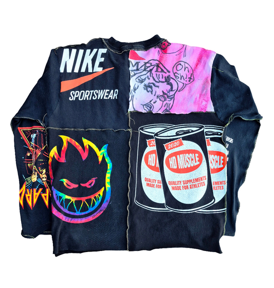 '𝘔𝘦𝘢𝘵 𝘏𝘦𝘢𝘥' Patchwork Shirt