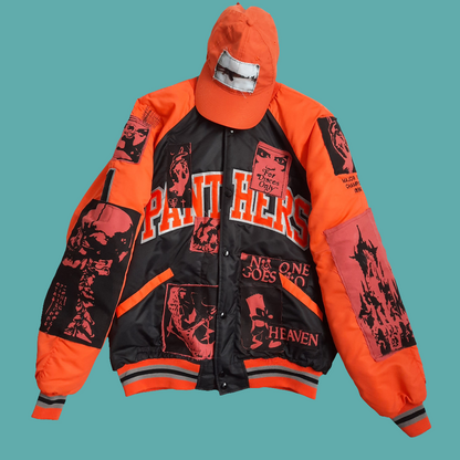 '𝘒𝘞 𝘗𝘢𝘯𝘵𝘩𝘦𝘳𝘴' Vintage Bomber Jacket