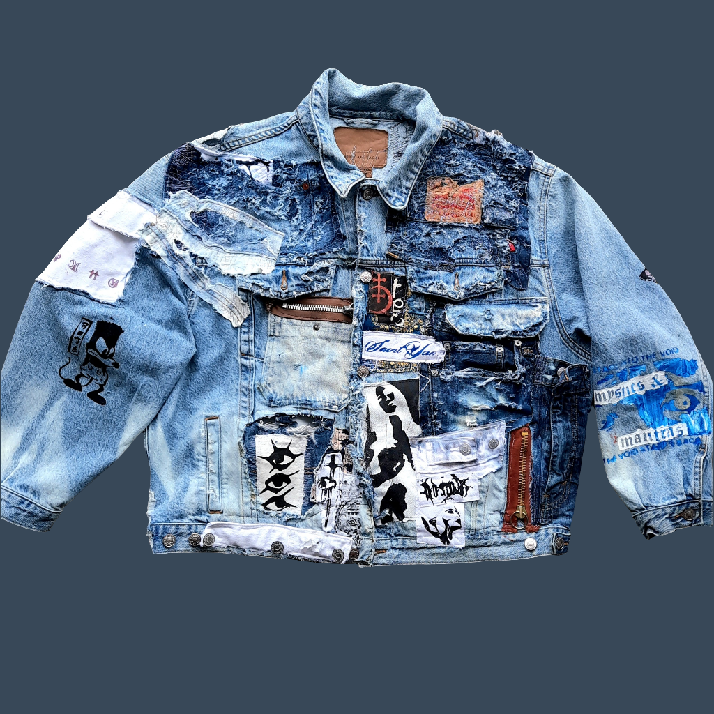 '𝘍𝘢𝘥𝘦𝘥 𝘗𝘦𝘢𝘳𝘭' Denim Trucker Jacket (1/1)