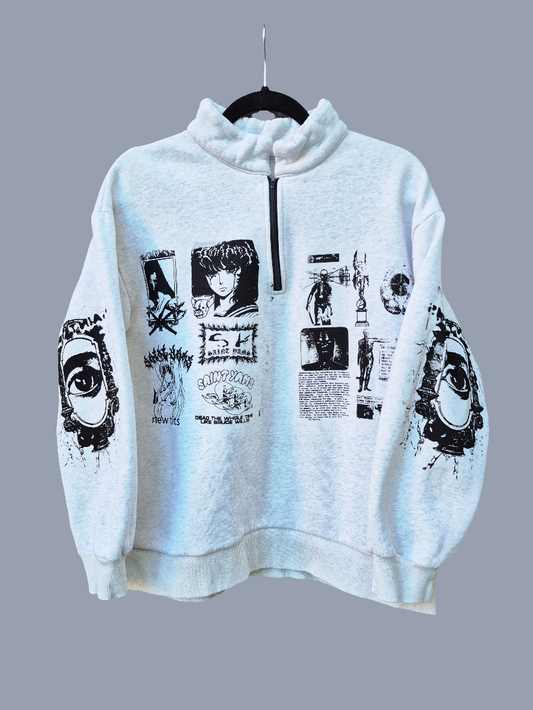 '𝘍𝘦𝘮𝘥𝘰𝘮 𝘈𝘭𝘤𝘩𝘦𝘮𝘺' Quarter-zip Sweater