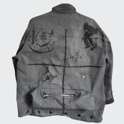 '𝘋𝘺𝘴𝘵𝘰𝘱𝘪𝘢𝘯 𝘈𝘷𝘦' Trucker Jacket with Optional Mesh Extension