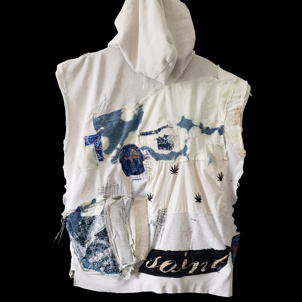 '𝘞𝘩𝘪𝘵𝘦 𝘏𝘰𝘭𝘭𝘰𝘸' Sleeveless Hoodie (1/1)