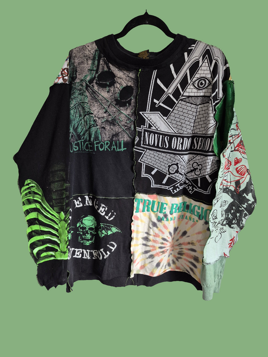 '𝘚𝘪𝘤𝘬𝘰 𝘗𝘩𝘢𝘯𝘵𝘰𝘮' Patchwork Shirt