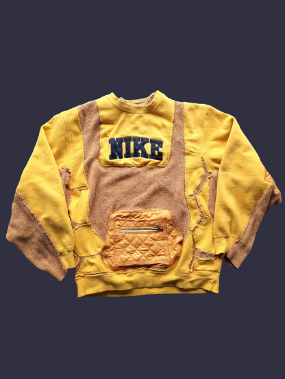 '𝘏𝘰𝘯𝘦𝘺𝘤𝘰𝘮𝘣' Reconstructed 𝙉𝙞𝙠𝙚 Crewneck Sweater