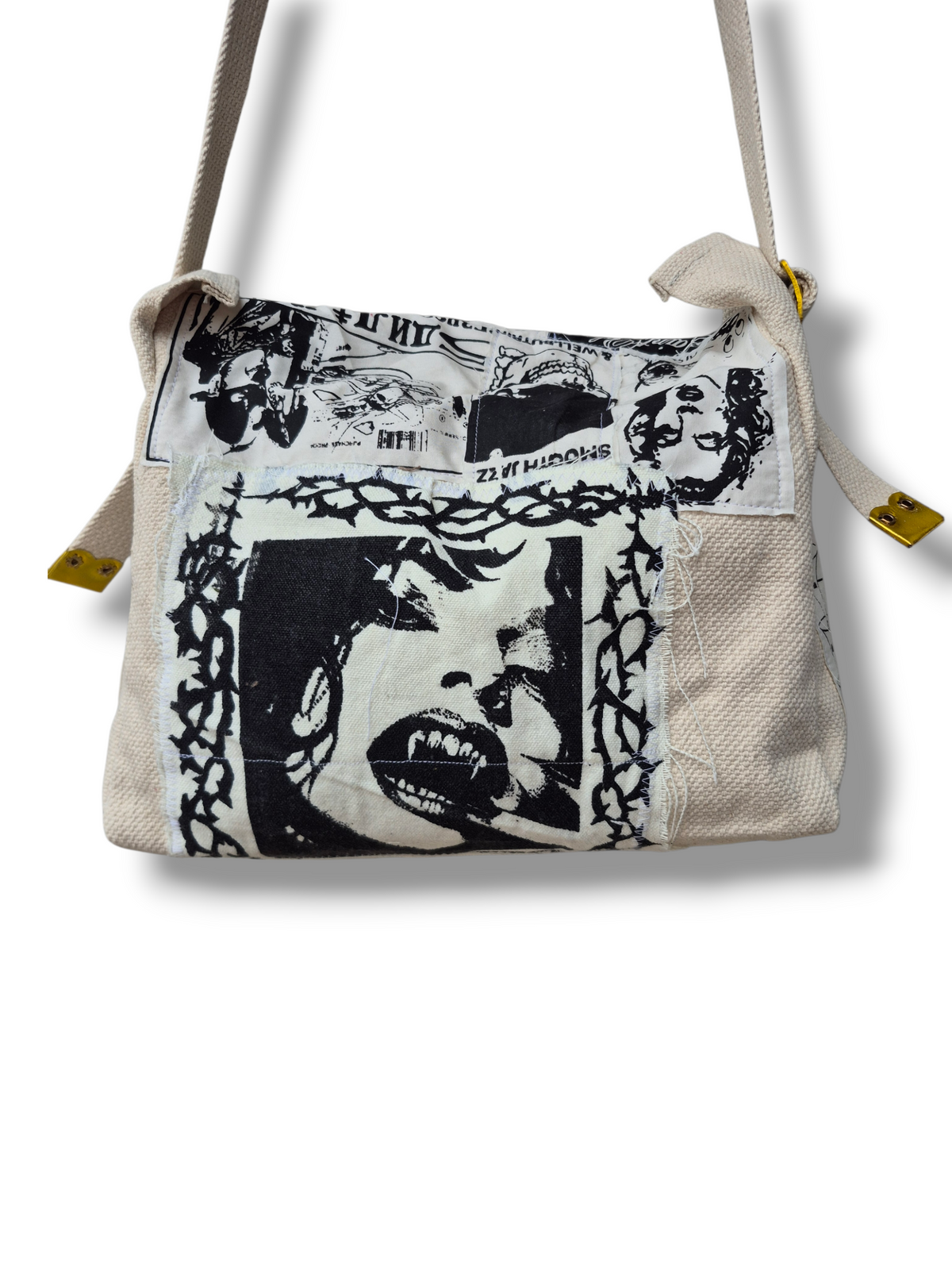 '𝘎𝘳𝘢𝘷𝘺 𝘛𝘳𝘢𝘪𝘯' Patchwork Satchel Bag
