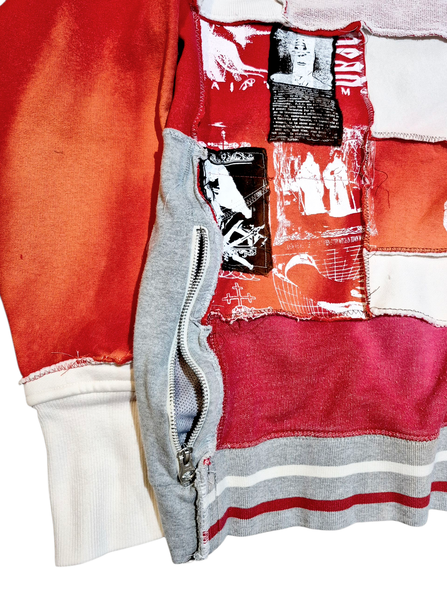 '𝘙𝘦𝘥 𝘈𝘭𝘭 𝘖𝘷𝘦𝘳' Patchwork Sweater