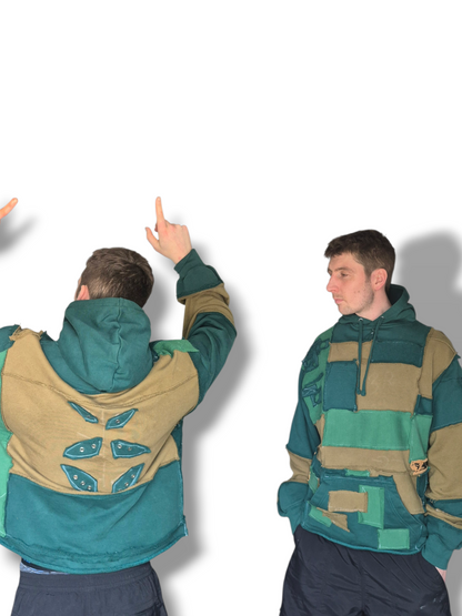 '𝘍𝘰𝘭𝘪𝘢𝘨𝘦 𝘊𝘰𝘳𝘦' Patchwork Hoodie