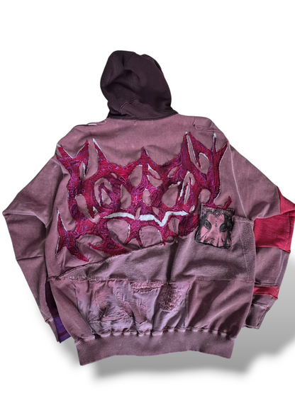 '𝘝𝘪𝘰𝘭𝘦𝘵𝘴 & 𝘞𝘪𝘯𝘦' Quarter-zip Hoodie