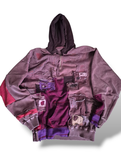 '𝘝𝘪𝘰𝘭𝘦𝘵𝘴 & 𝘞𝘪𝘯𝘦' Quarter-zip Hoodie