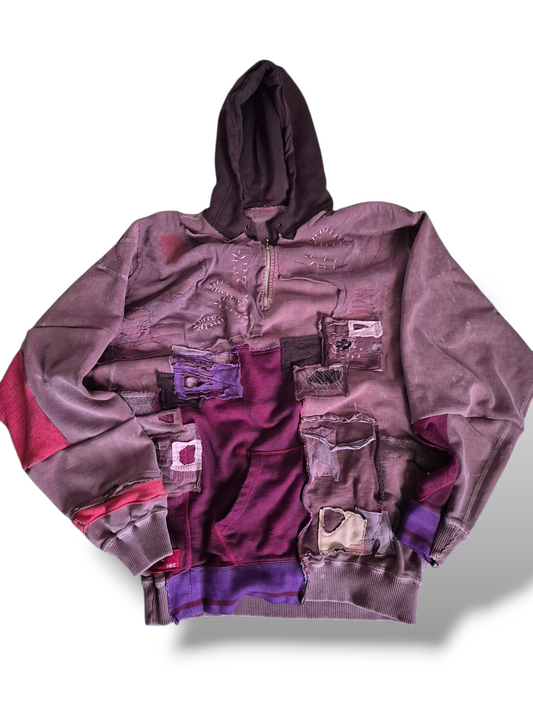 '𝘝𝘪𝘰𝘭𝘦𝘵𝘴 & 𝘞𝘪𝘯𝘦' Quarter-zip Hoodie