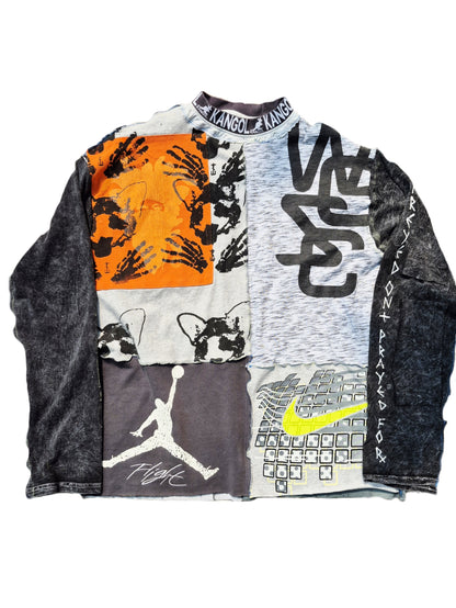 '𝘞𝘪𝘴𝘤𝘰𝘯𝘴𝘪𝘯 𝘊𝘰𝘯𝘥𝘶𝘪𝘵' Patchwork Long Sleeve Shirt