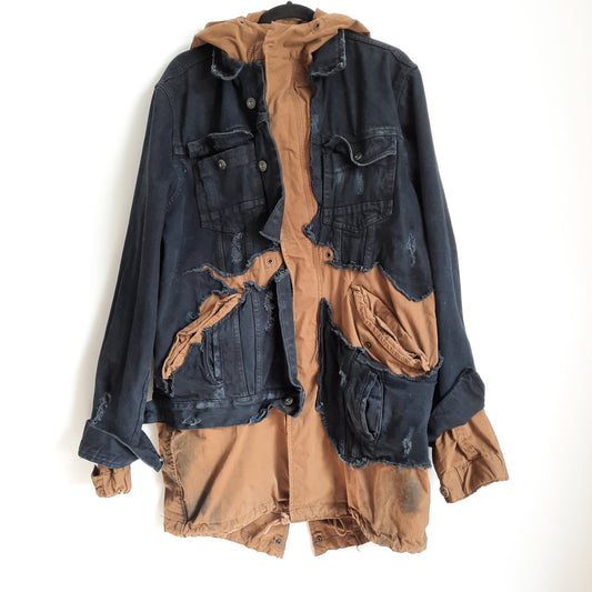 '𝘏𝘺𝘣𝘳𝘪𝘥 𝘗𝘦𝘢𝘬' Reconstructed Fishtail Jacket