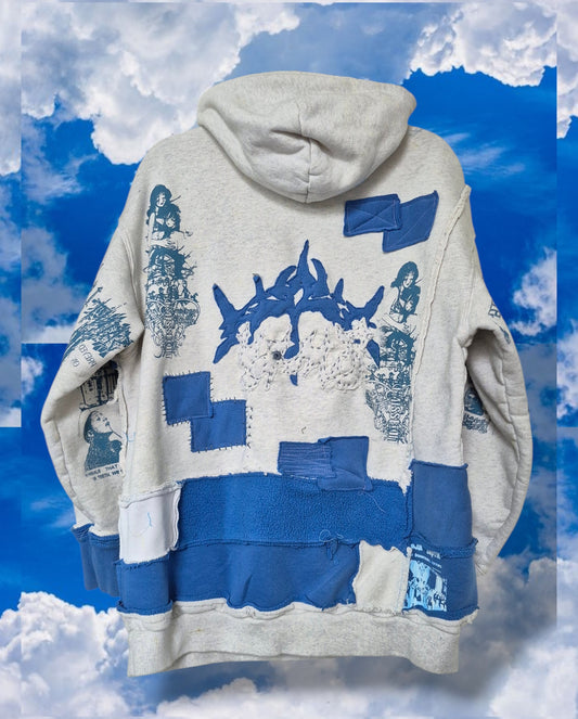 '𝘎𝘦𝘰 𝘡𝘦𝘯𝘪𝘵𝘩' Patchwork Hoodie