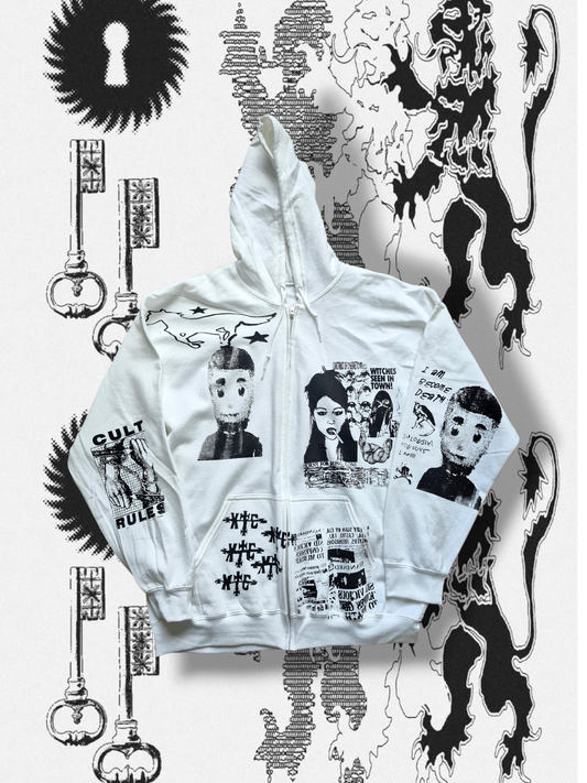 '𝘔𝘢𝘯𝘪𝘧𝘦𝘴𝘵𝘪𝘯𝘨 𝘚𝘸𝘢𝘨' Zip-up Hoodie
