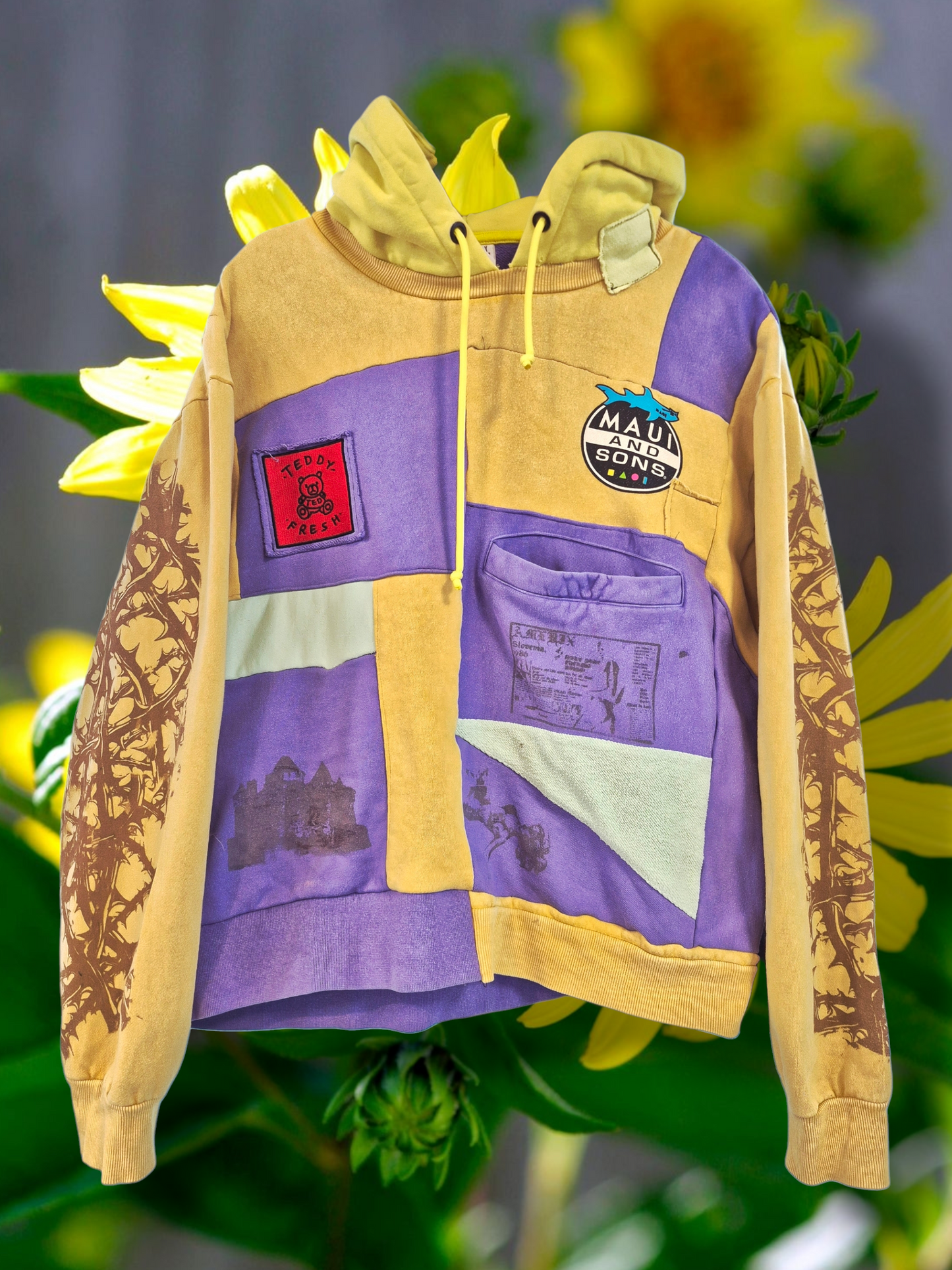 '𝘔𝘢𝘶𝘪' Patchwork Hoodie