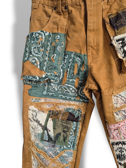 '𝘚𝘪𝘮𝘶𝘭𝘢𝘵𝘦𝘥 𝘖𝘢𝘴𝘪𝘴' Double-knee Cargo Pants