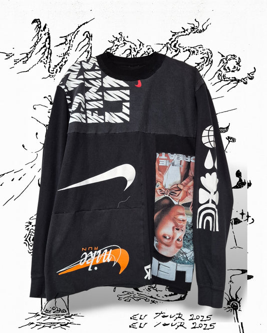 '𝘚𝘸𝘪𝘴𝘱' Patchwork Long Sleeve Shirt