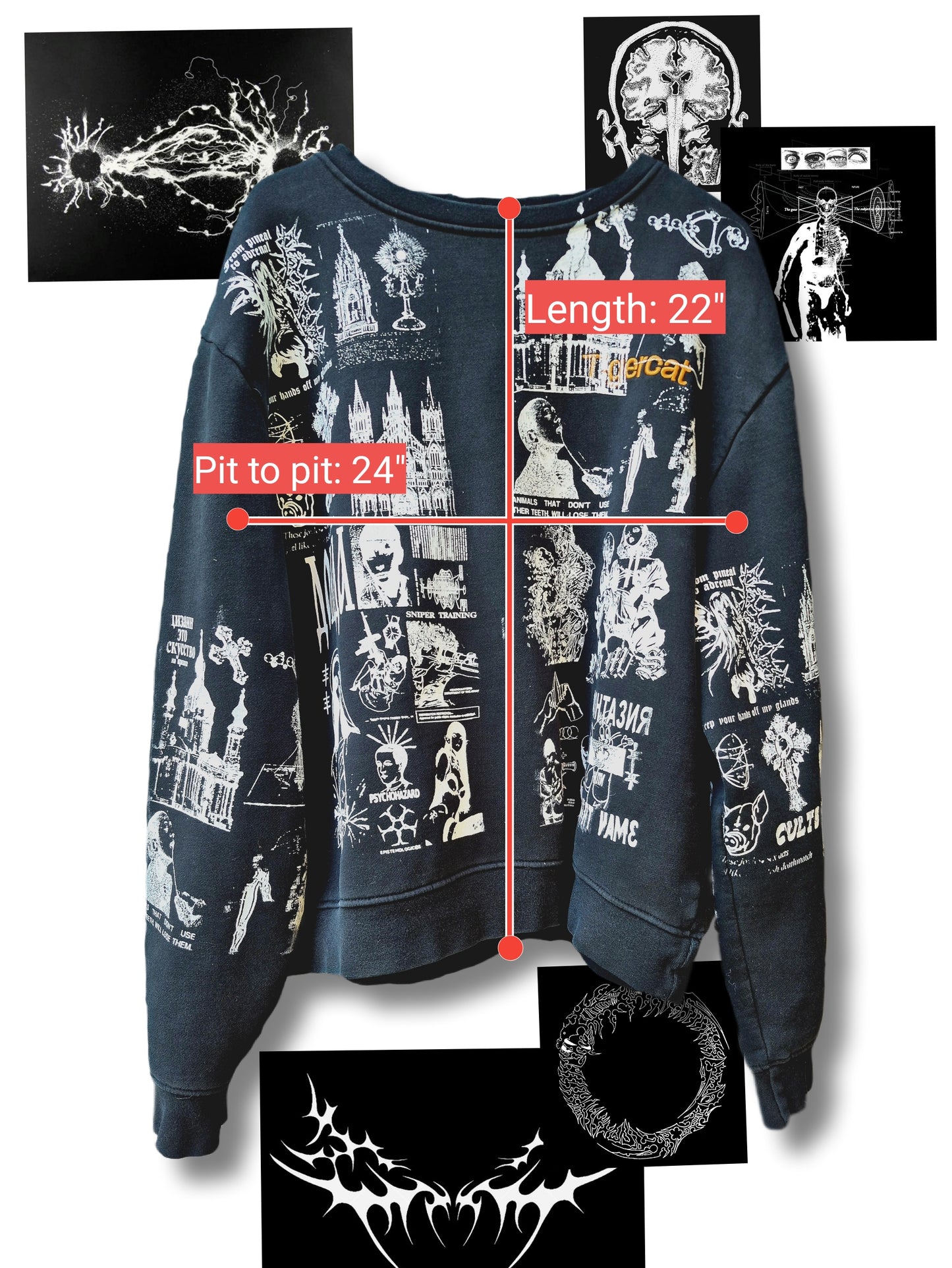 '𝘔𝘢𝘭𝘭 𝘎𝘰𝘵𝘩' Crewneck Sweater