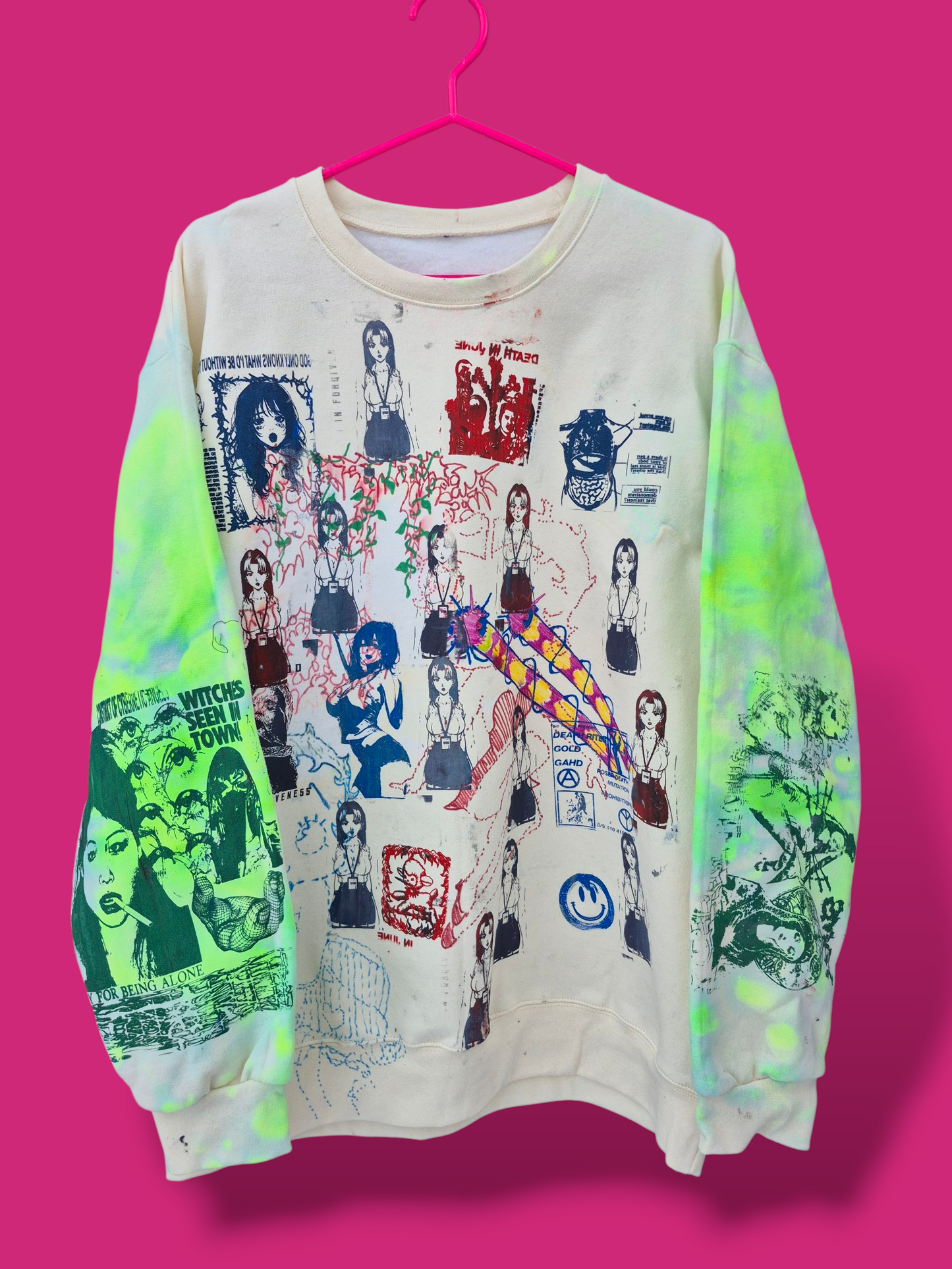 '𝘈𝘯𝘪𝘮𝘦 𝘈𝘯𝘰𝘯𝘺𝘮𝘰𝘶𝘴' Crewneck Sweater