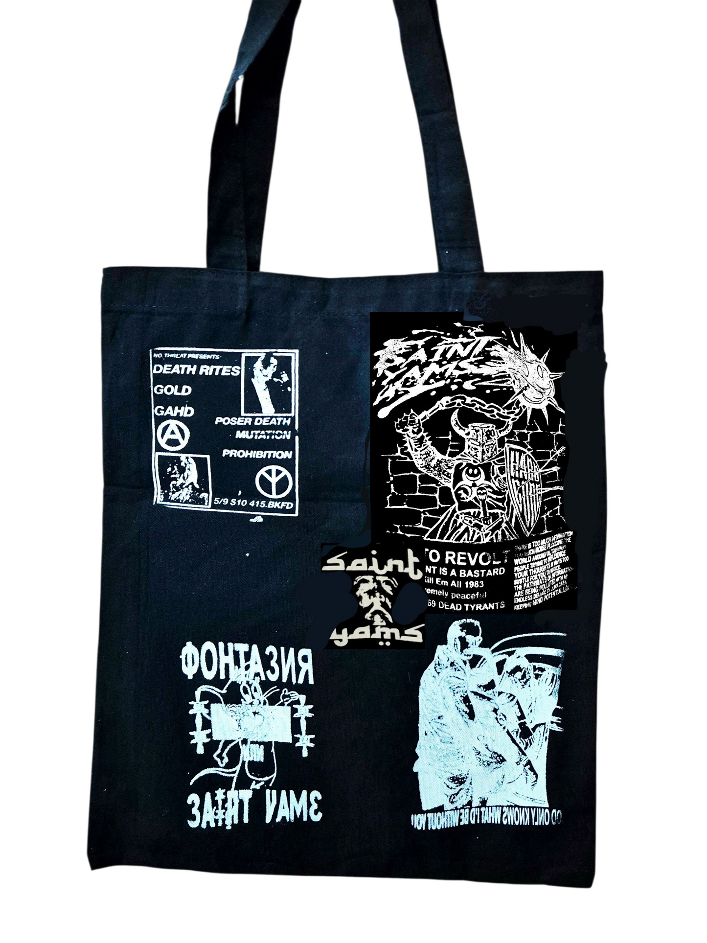 Black Canvas Tote Bags