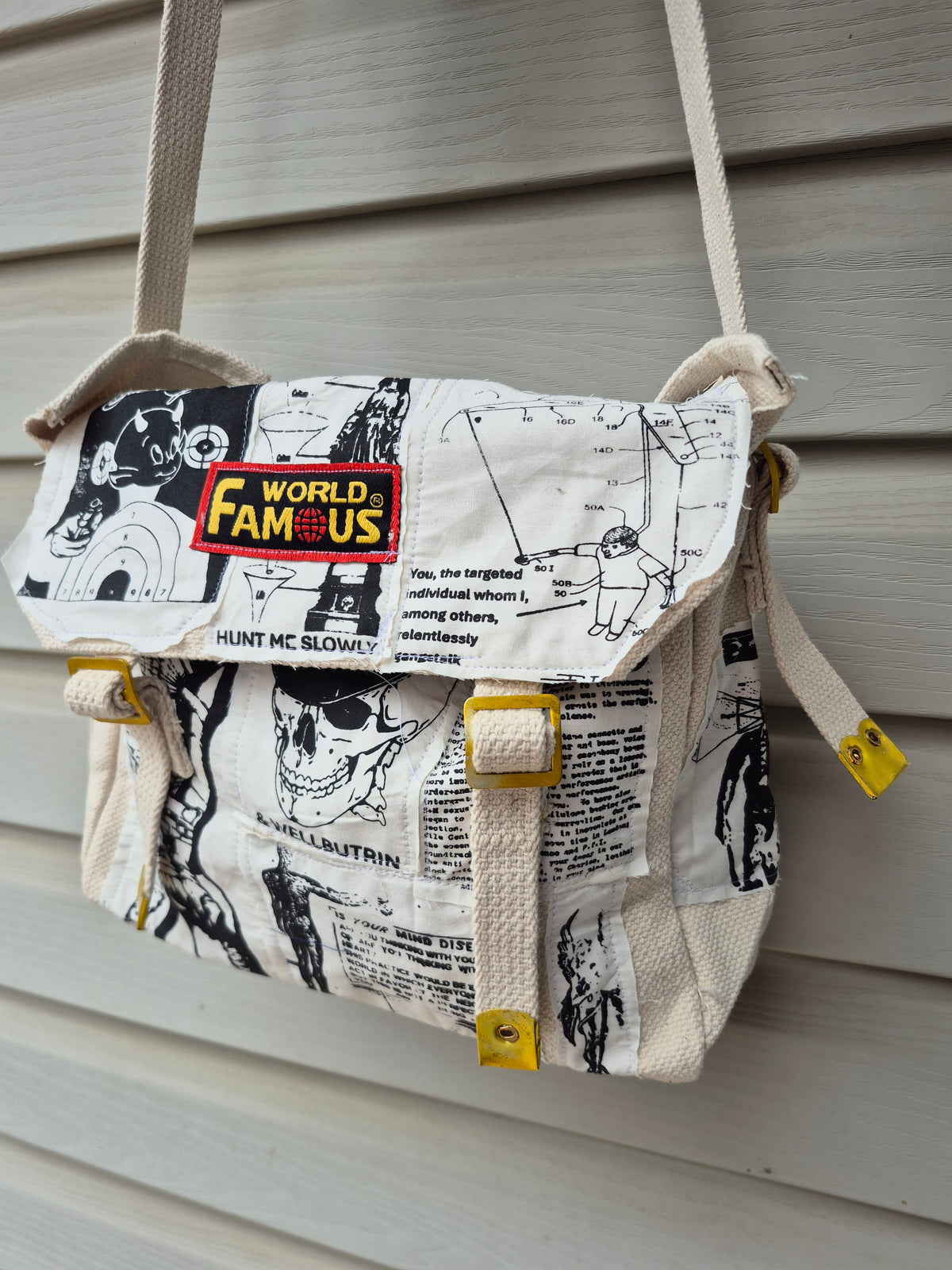 '𝘎𝘳𝘢𝘷𝘺 𝘛𝘳𝘢𝘪𝘯' Patchwork Satchel Bag