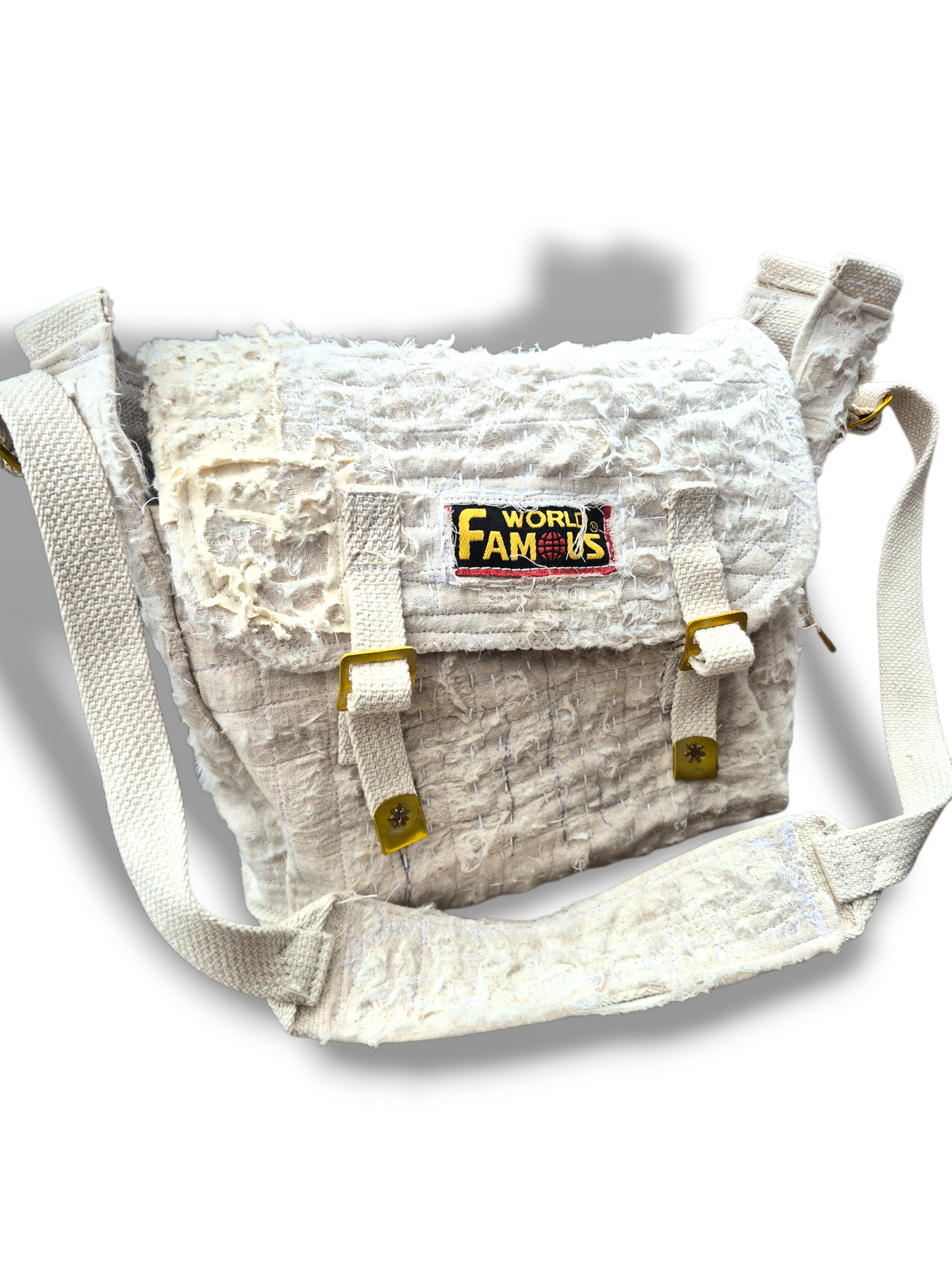 'Looks Like It's Been Through War' Satchel Bag
