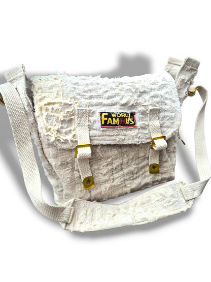 'Looks Like It's Been Through War' Satchel Bag