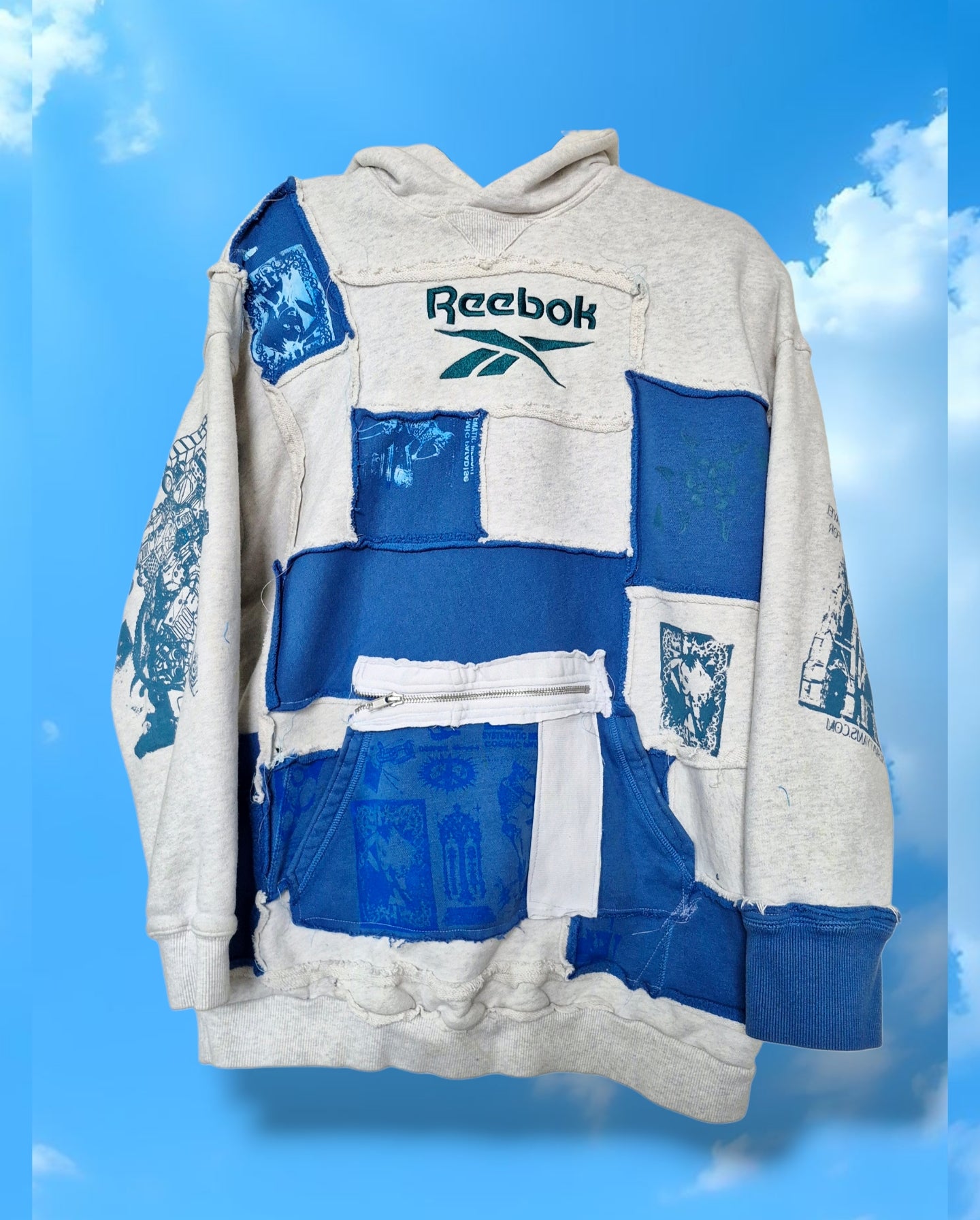 '𝘎𝘦𝘰 𝘡𝘦𝘯𝘪𝘵𝘩' Patchwork Hoodie