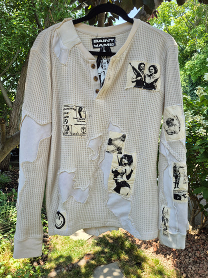 '𝘙𝘪𝘱 𝘊𝘳𝘦𝘢𝘮' Waffle Knit Henley